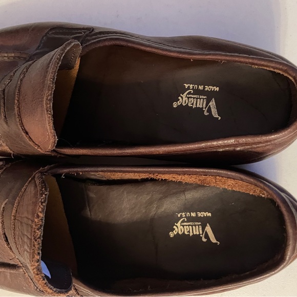 Men’s Vintage Brand 10.5 Brown Penny Loafers - Picture 7 of 11